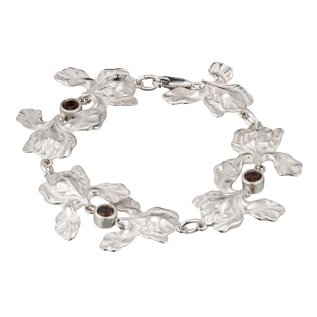 BRACELET FLEUR ARGENT PAR SIGRUN