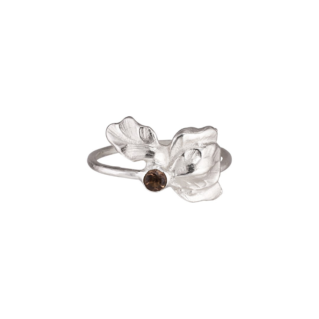 BAGUE FLEUR ARGENT PAR SIGRUN