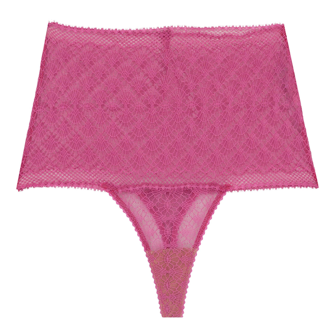 Underprotection high string in pink made in recycled polyamide