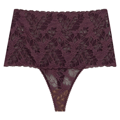 GINA STRING HAUT BORDEAUX