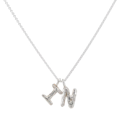 LIQUID LETTERS SILVER BY SIGRUN