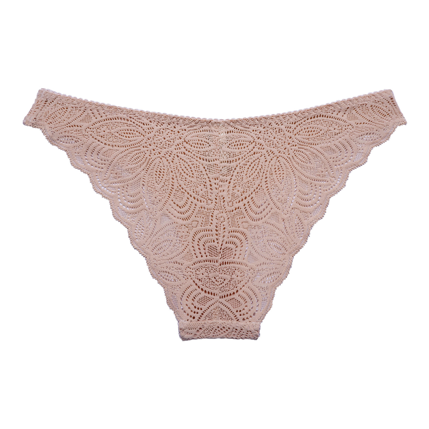 Our Luna Briefs are made in soft lace with delicate scalloped edges, for a light and romantic look.
